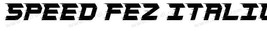 SPEED FEZ italic字体转换